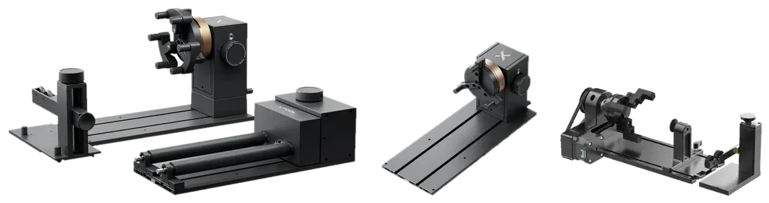 xTool Rotationsachsen im Vergleich: RA3, RA3 Lite und RA2 Pro